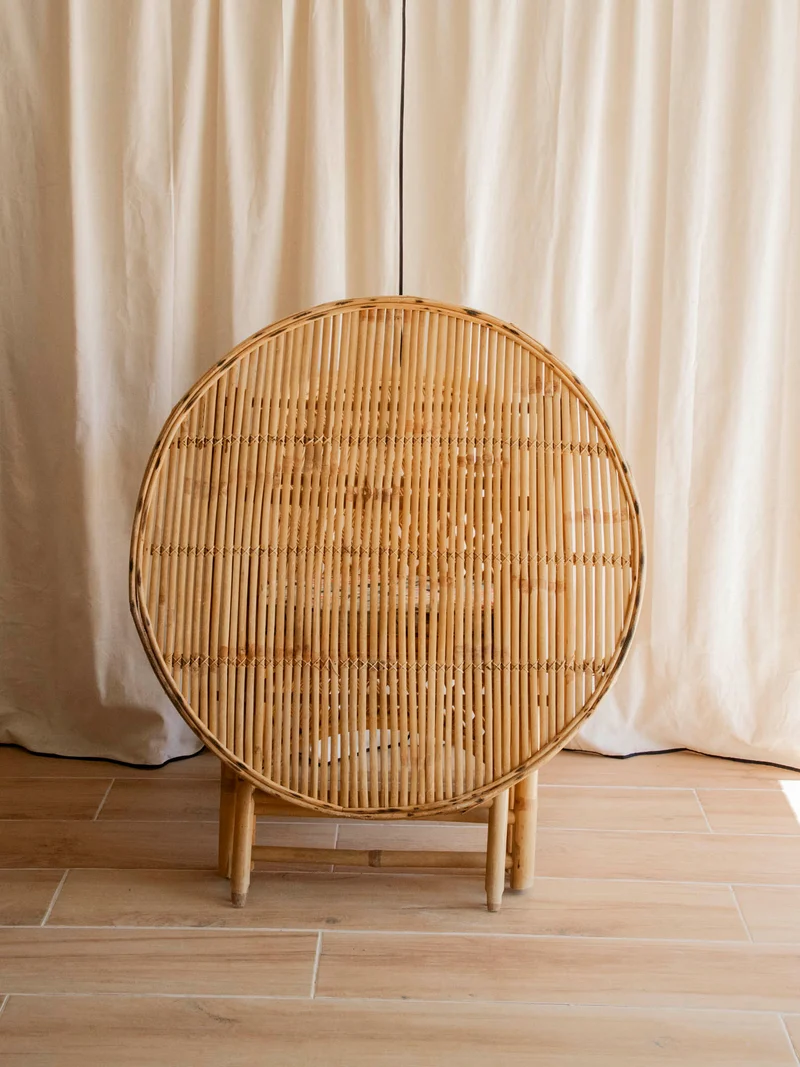 Romy, la table à manger en bambou pliable N°1417