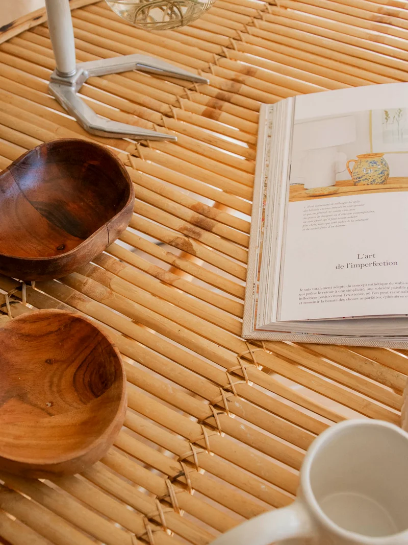 Romy, la table à manger en bambou pliable N°1417