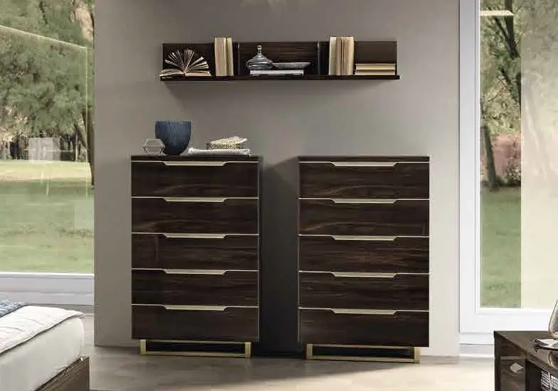 Chambre complète modern noyer LADY