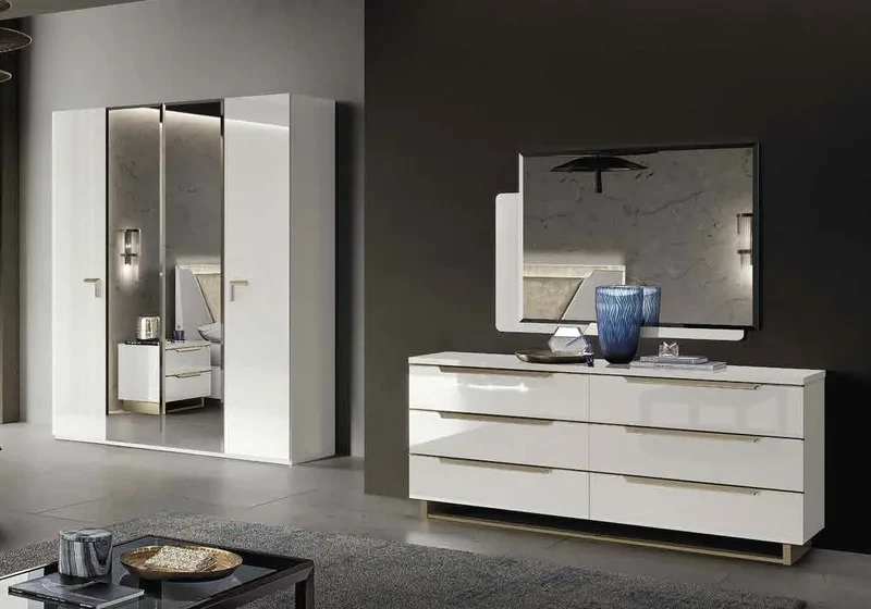 Chambre complète modern blanc LADY