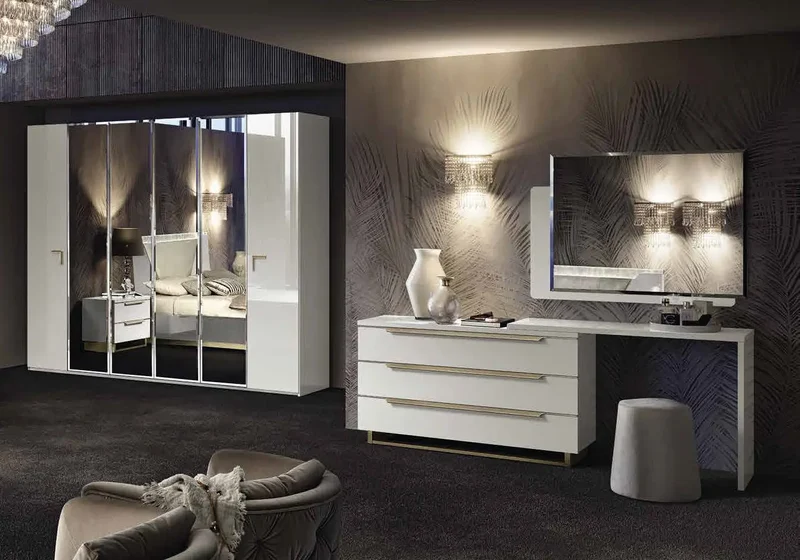 Chambre complète modern blanc LADY