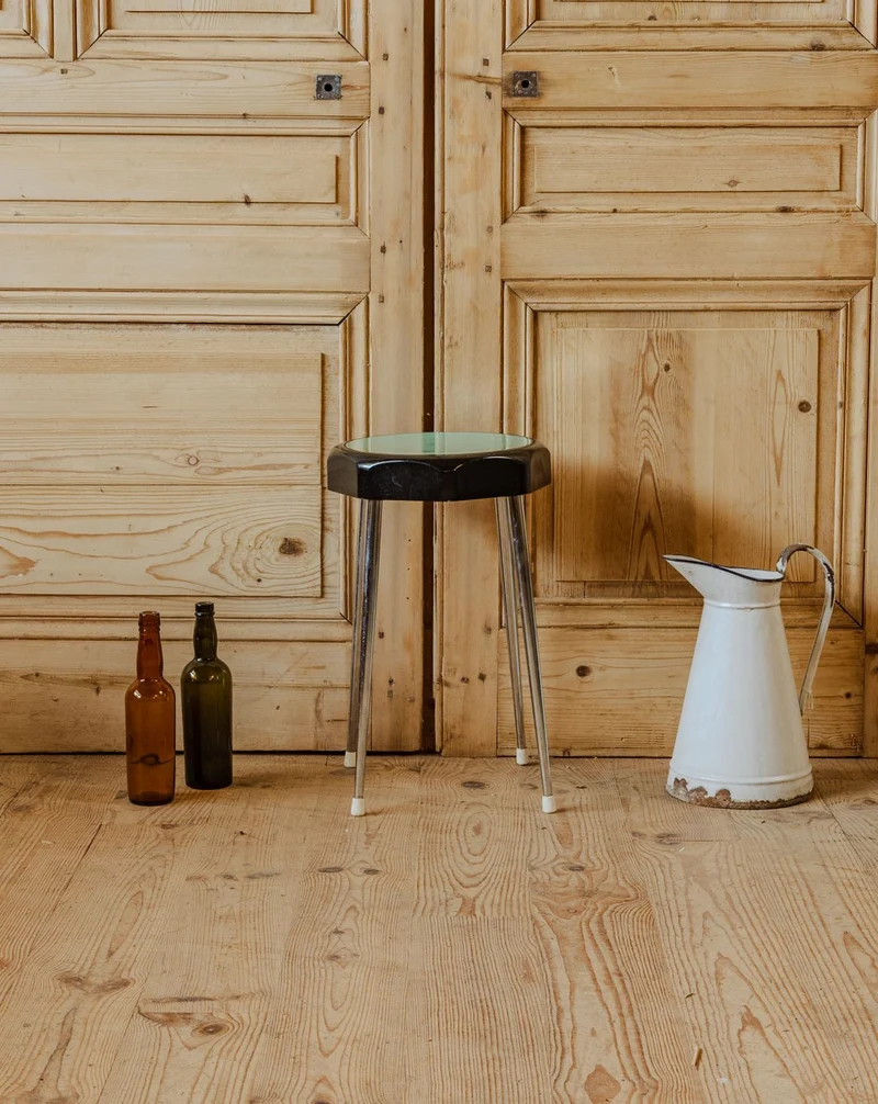 Axel, le tabouret chromé et vert N°692