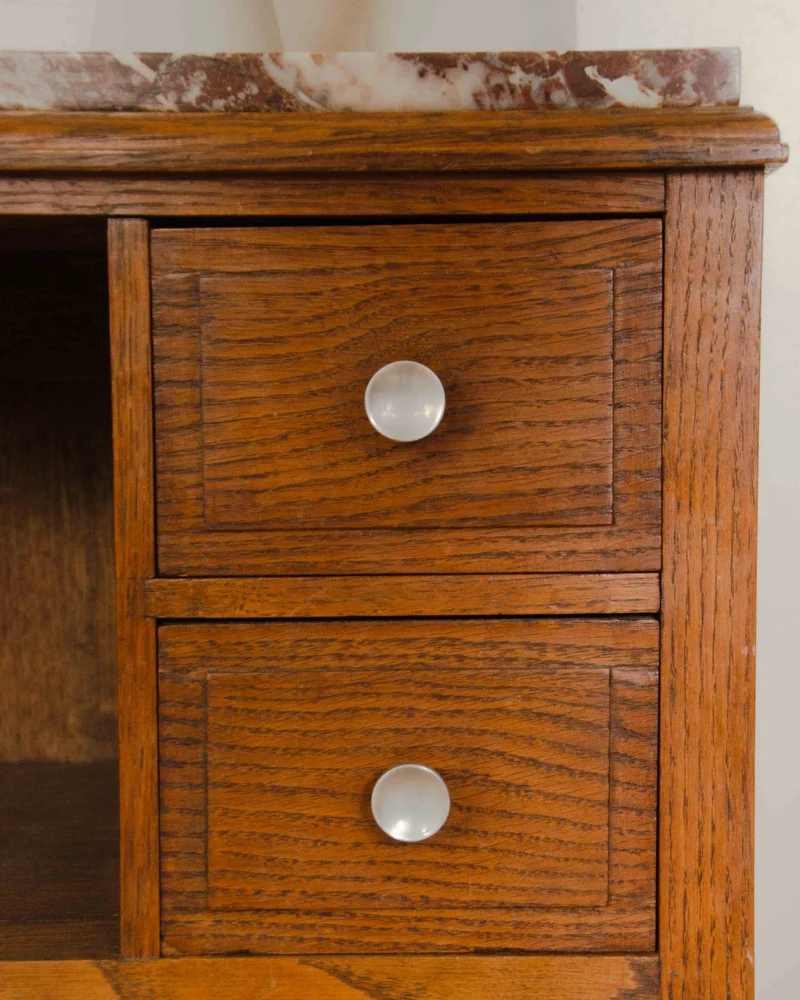 Odile, la table de chevet au plateau en marbre N°1383