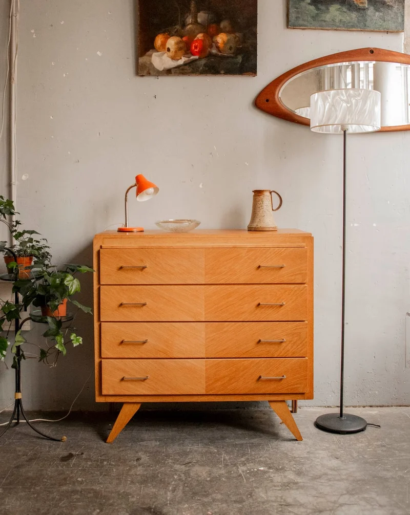 Olga, la commode en bois clair style scandinave N°461