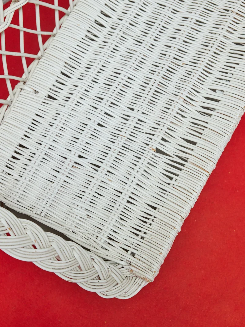 Antoine, le banc en osier blanc N°444