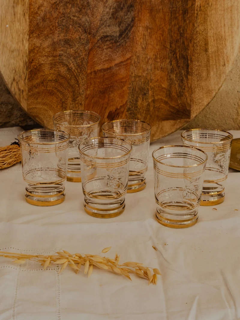 Eugène, le lot de 6 verres en verre N°235
