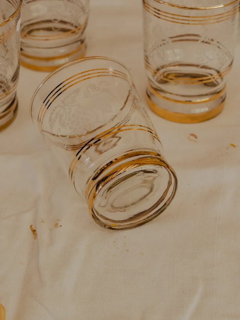 Eugène, le lot de 6 verres en verre N°235