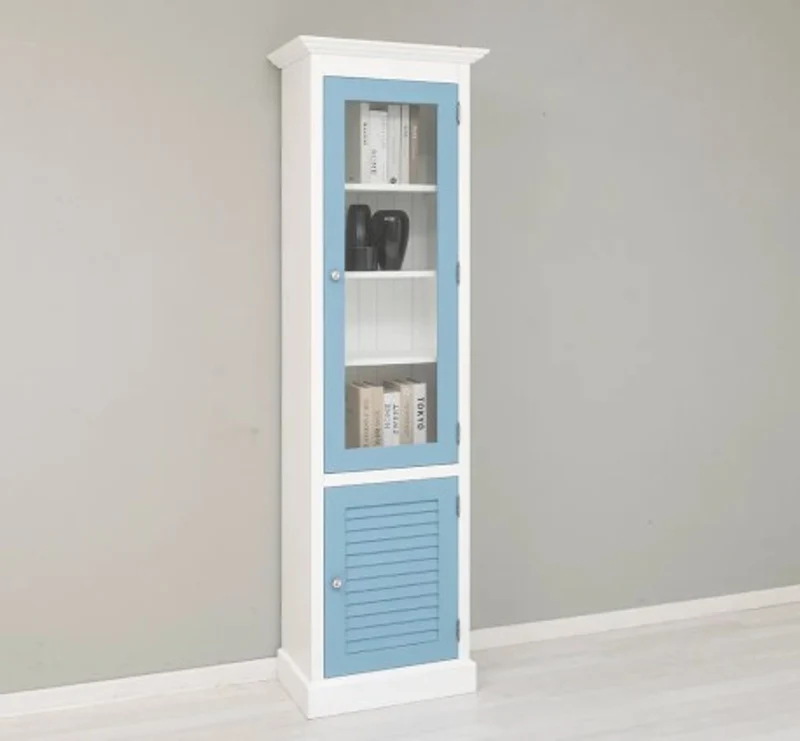 Casa Padrino Vitrine im Landhausstil, 63 x 39 x 210 cm