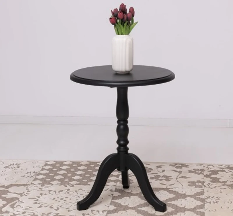 Casa Padrino Couchtisch im Landhausstil Schwarz, 60 x 60 x 78 cm