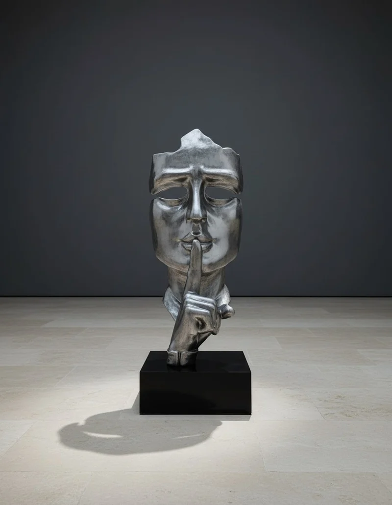 Casa Padrino Luxus Deko Skulptur Statue Gold Patina Gesichtsmaske H. 170 cm - Riesige Gartenskulptur - Lebensgroße Skulptur - XXL Deko Skulptur - XXL Deko Figur