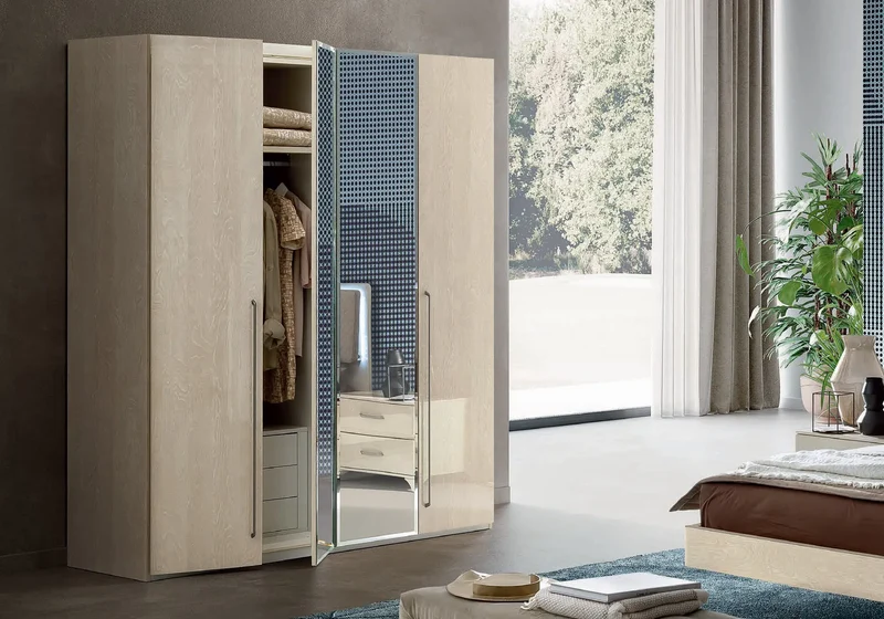 Chambre complète capitonné sable LOLY