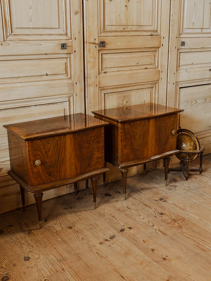 Odile, la paire de tables de chevet en bois N°1423