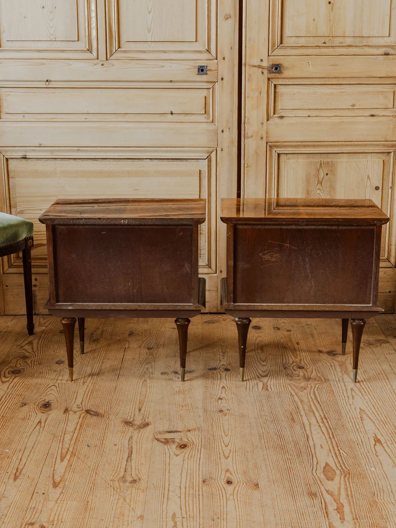 Odile, la paire de tables de chevet en bois N°1423