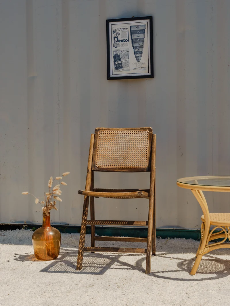 Claude, la chaise en bois et cannage N°1348