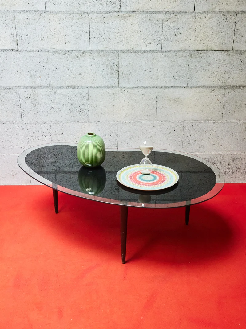 Donna, la table basse en verre N°1022