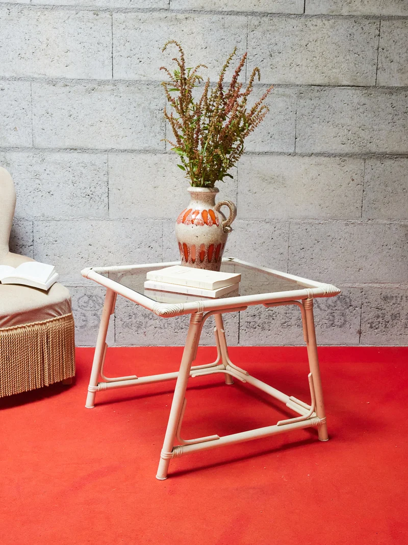 Barbara, les tables gigognes en rotin N°162