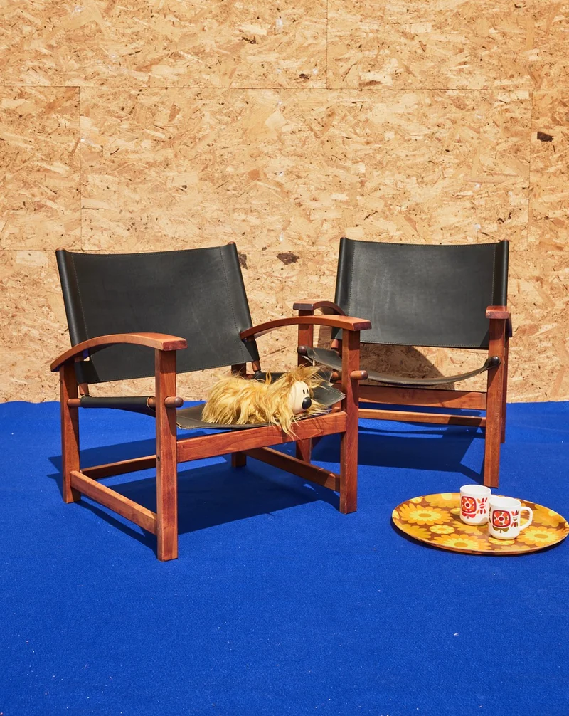 Jakob, la paire de fauteuils designer en cuir N°1273