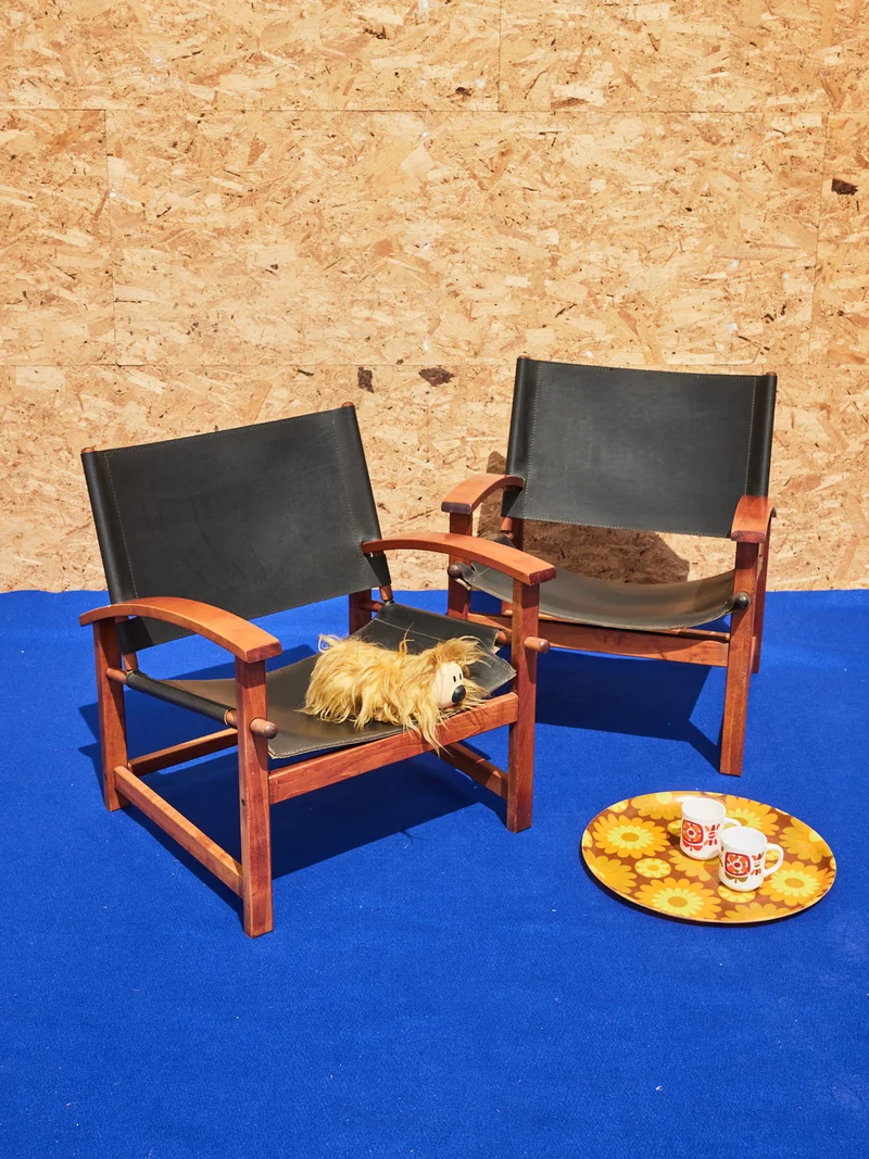 Jakob, la paire de fauteuils designer en cuir N°1273