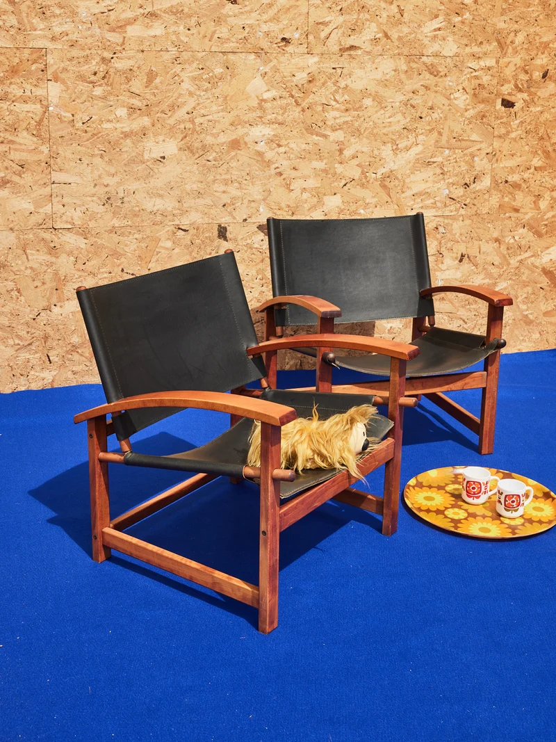 Jakob, la paire de fauteuils designer en cuir N°1273