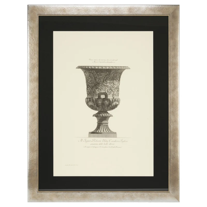 Eichholtz Print EC230 Giovanni Piranesi 2er Set - Gerahmte Kunstdrucke antiker Vasen