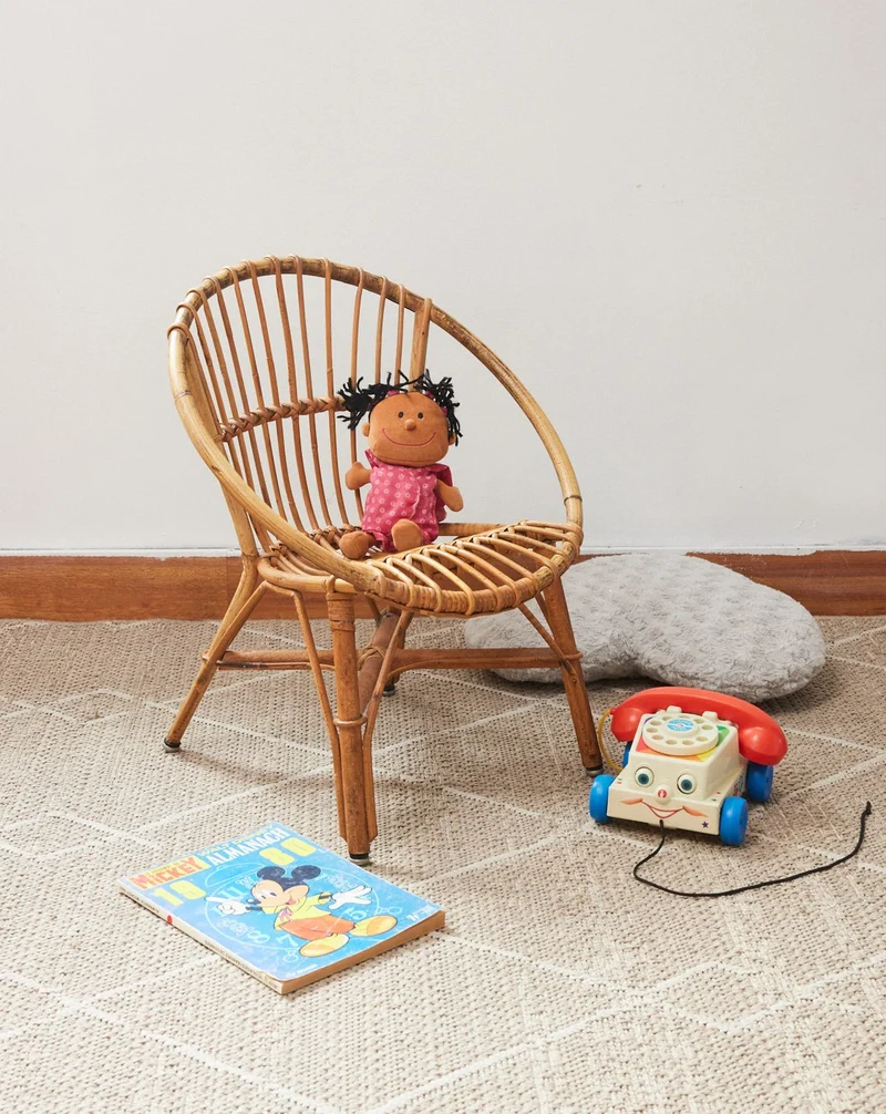Ernestine, la chaise pour enfant en rotin N°1286