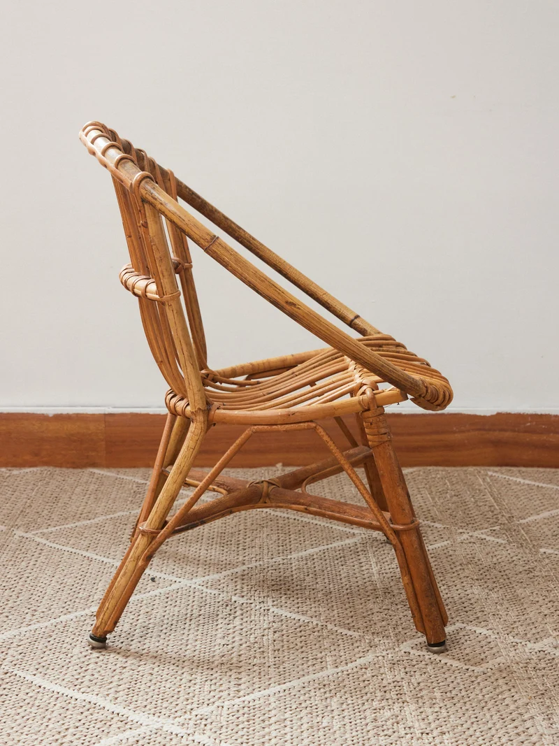 Ernestine, la chaise pour enfant en rotin N°1286