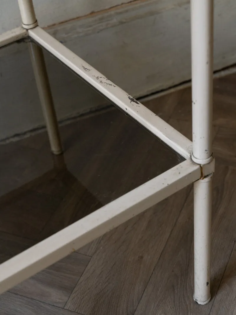 Hanna, la table d'appoint en verre et métal N°1386