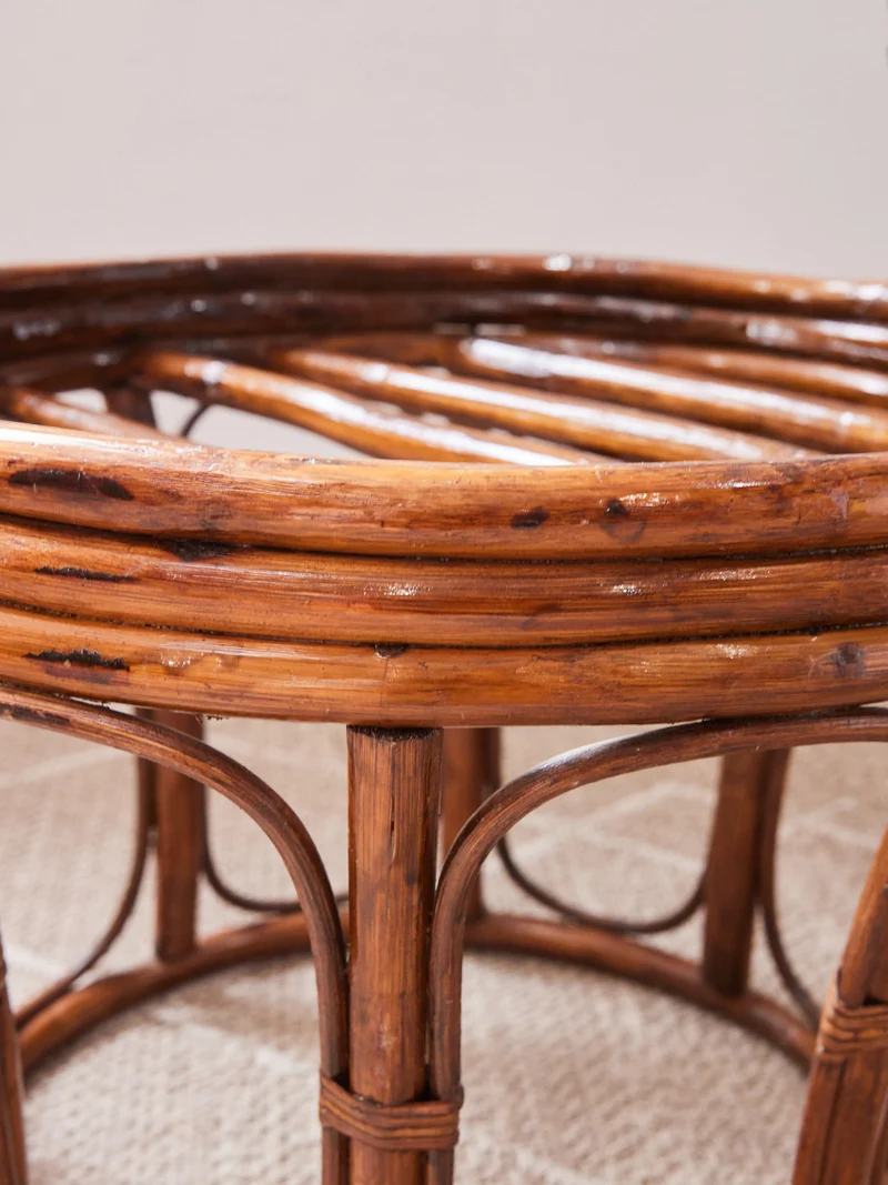Regis, le tabouret en rotin N°1416