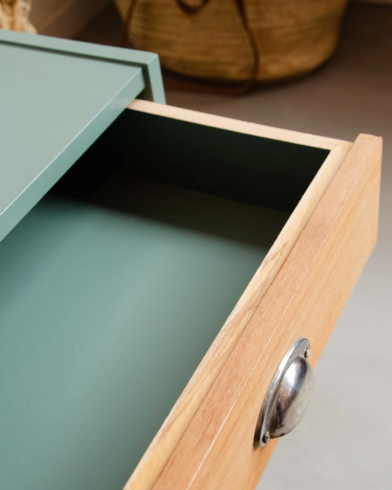 Odile, la table de chevet en teck N°1401