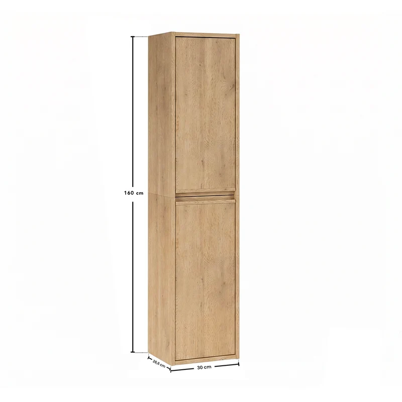 Colonne murale 2 portes Edmé Bois