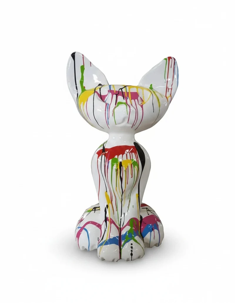 Casa Padrino Luxus Deko Skulptur Katze Große Ägyptische Trash H. 130 cm - Riesige Gartenskulptur - Lebensgroße Skulptur - XXL Deko Skulptur - XXL Deko Figur