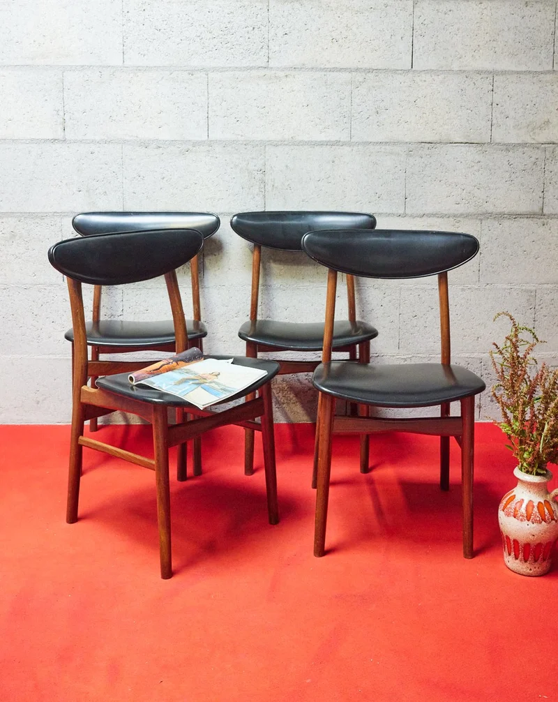 Alma, le lot de 4 chaises scandinaves N°1624