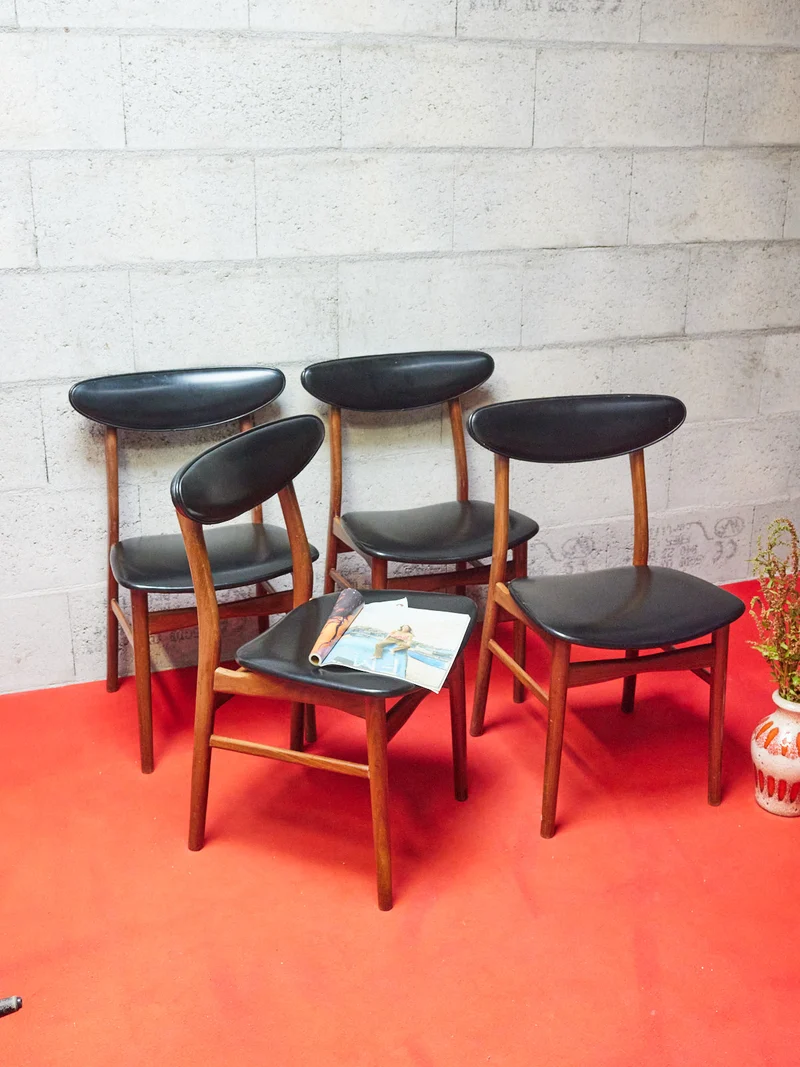 Alma, le lot de 4 chaises scandinaves N°1624