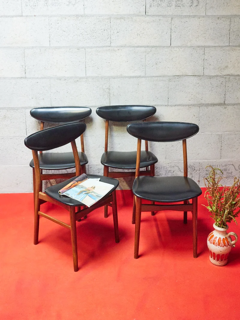 Alma, le lot de 4 chaises scandinaves N°1624