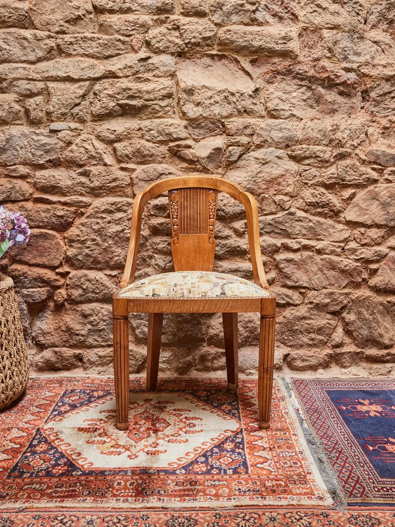 Claude, le lot de 4 chaises Art déco N°1333