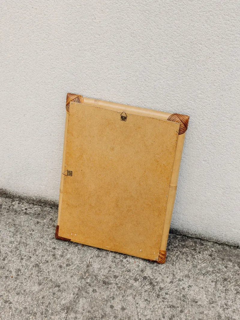 Georges, le miroir en bambou et rotin au design bohème N°1271