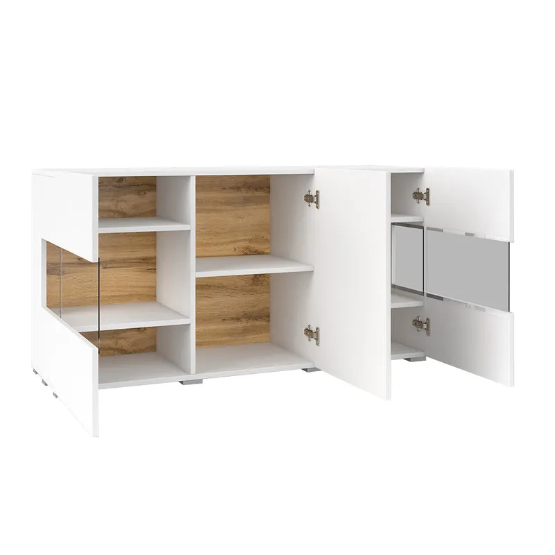 Buffet 3 portes Glora Blanc