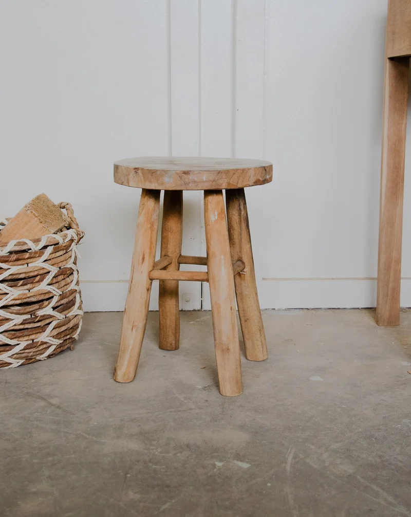 Regis, le tabouret en teck N°1386