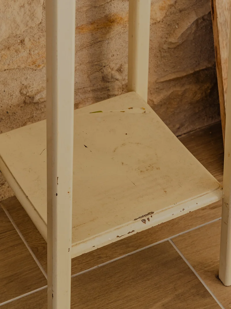 Francine, la sellette en bois beige N°1003