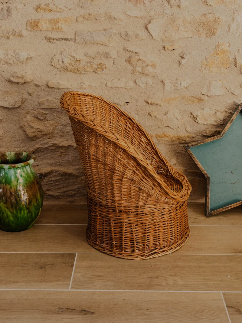 Ernestine, la chaise pour enfant en osier N°1280