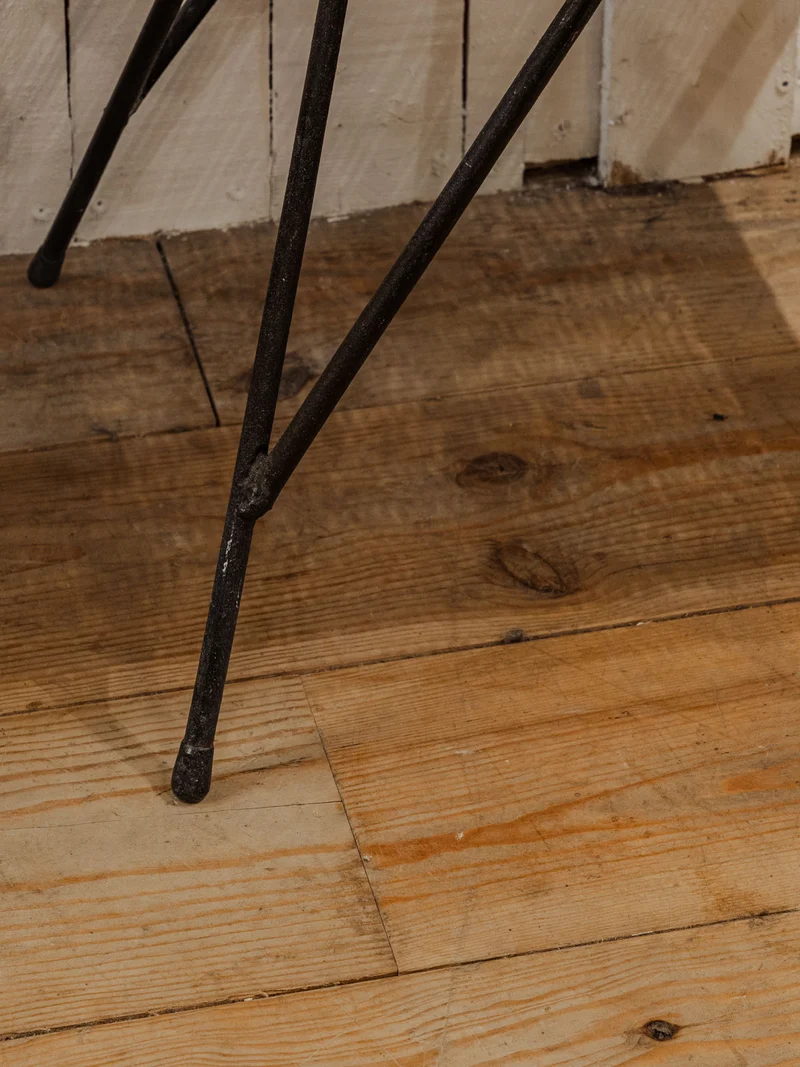 Hanna, la table d'appoint en rotin blanc N°775