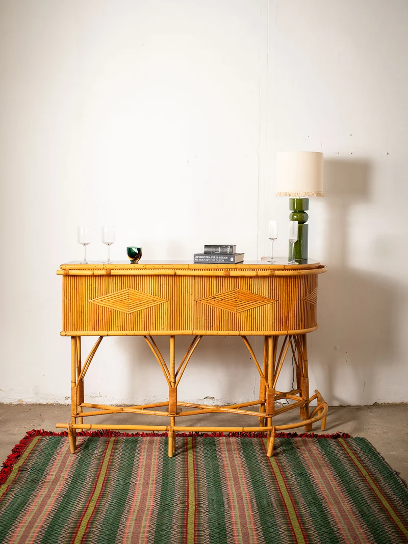 Quentin, le bar vintage en rotin N°22