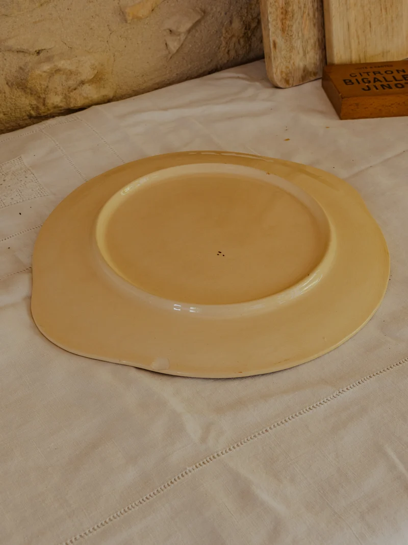 Nestor, le lot de 10 assiettes et d'un plat en faïence N°672