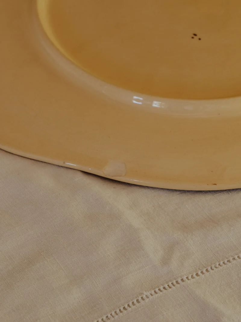 Nestor, le lot de 10 assiettes et d'un plat en faïence N°672