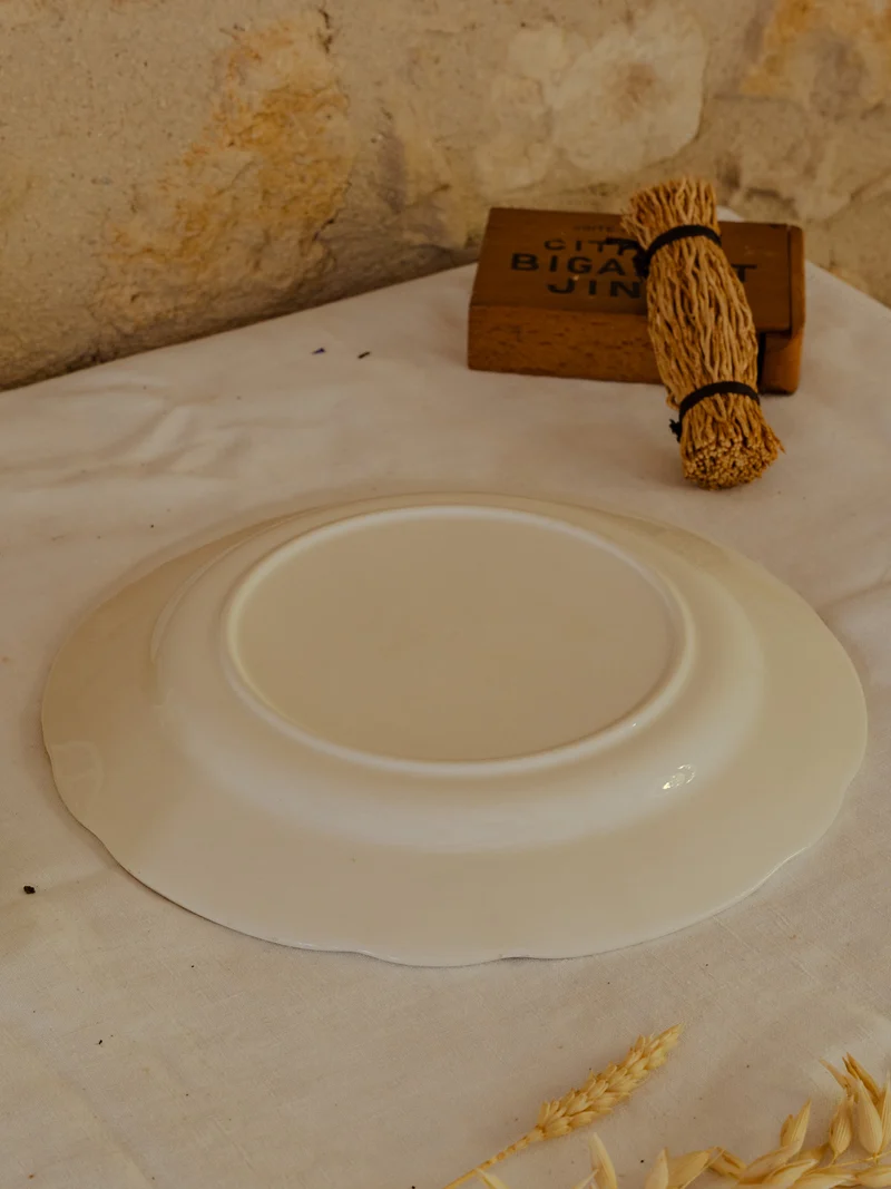 Antoinette, le lot de 5 assiettes en faïence N°303