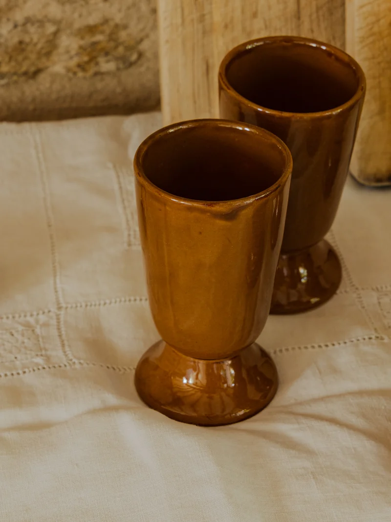 Eugène, le lot de 6 verres en grès vernissé N°229
