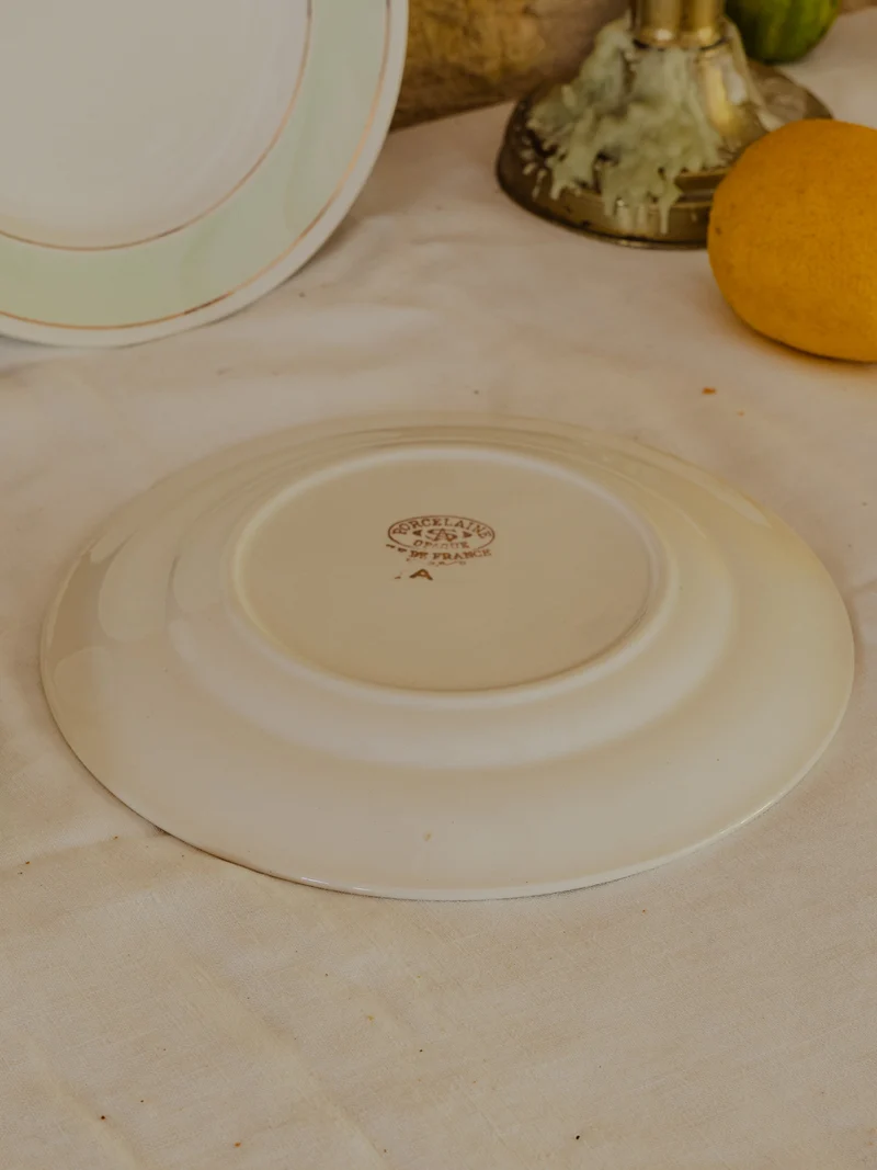 Antoinette, le lot de 12 assiettes en porcelaine N°301