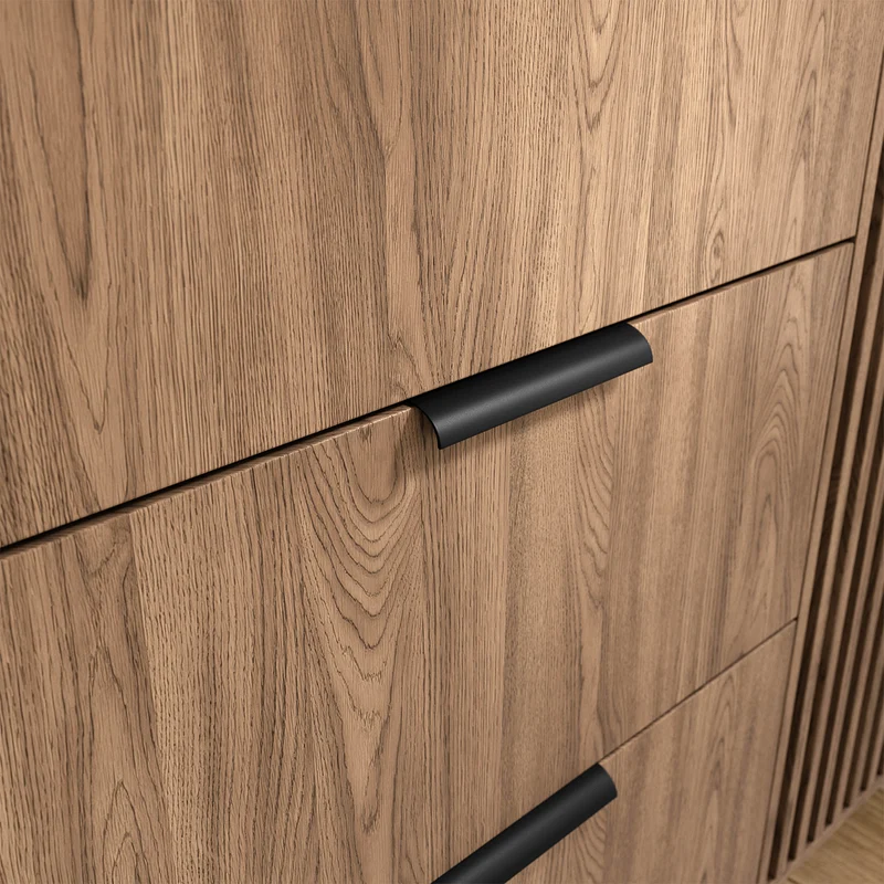 Armoire 3 portes 2 tiroirs Esteban Bois