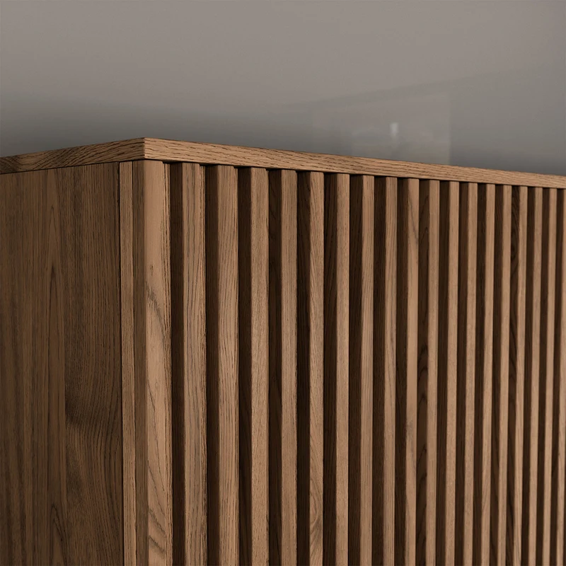 Armoire 3 portes 2 tiroirs Esteban Bois