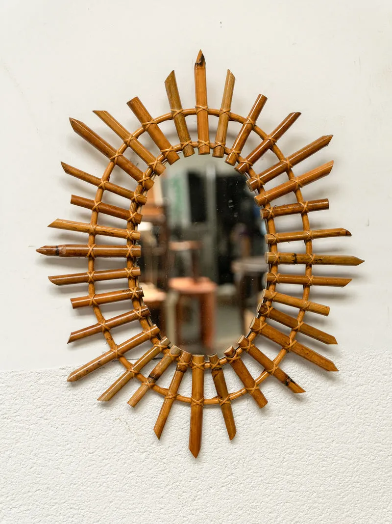 Georges, le miroir en rotin N°1238